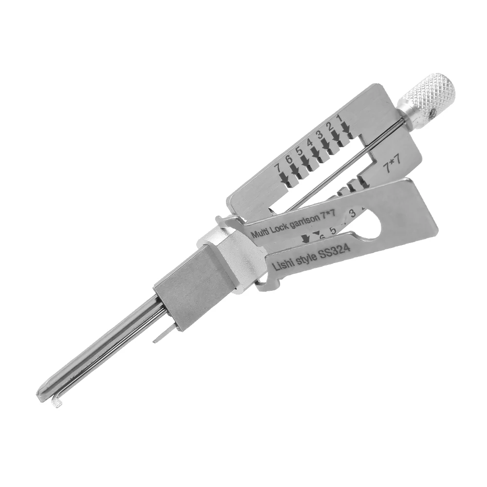 Слесарь для автомобилей LISHI SS324 lishi 2 в 1 автоматический пикап и декодер жилых слесарных инструментов 7*7