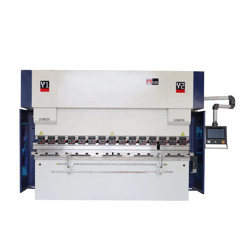 Maofeng CNC  DELEM DA41s  model 63T 3200 press brake with servo motor and mechanical compensation for stainless steel processing