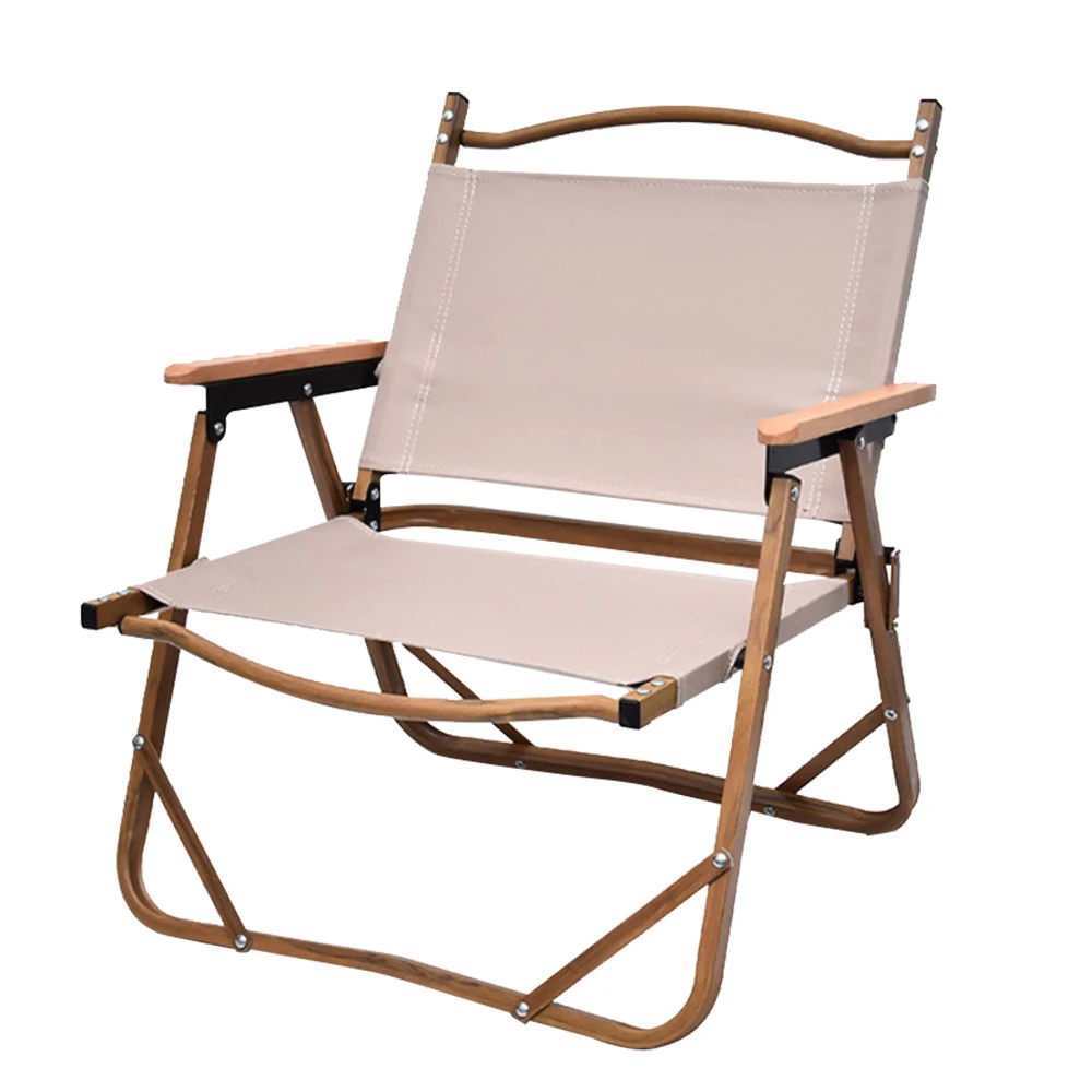 Высококачественный складной стул из ткани и сетки, портативный ультралегкий стул для режиссера кемпинга с деревянной отделкой и алюминиевой рамкой