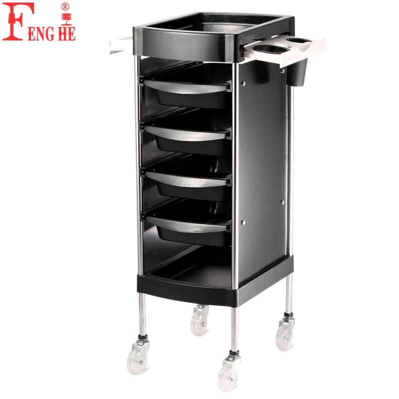 2020 Rolling wheels for stylist cart cheap salon drawer trolley