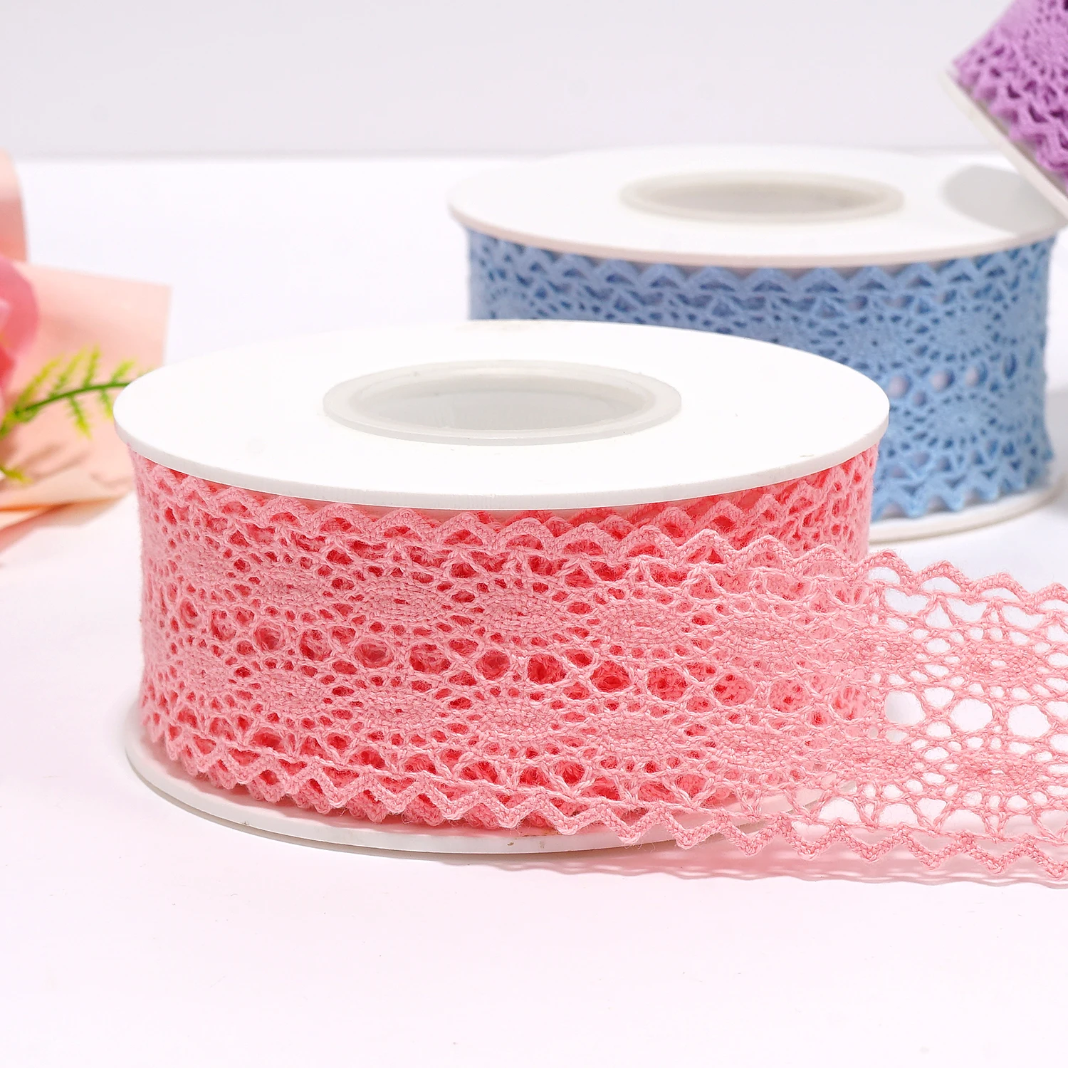 Кружевная лента с логотипом, для упаковки подарков, для свадебной вечеринки, для декоративных поделок, оптом