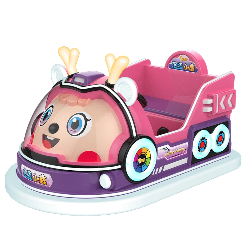 New Design Smart Deer Battery Shopping Mall Fiberglass Kids Ride Bumper Car Dodgem Car Outdoor Indoor Machine