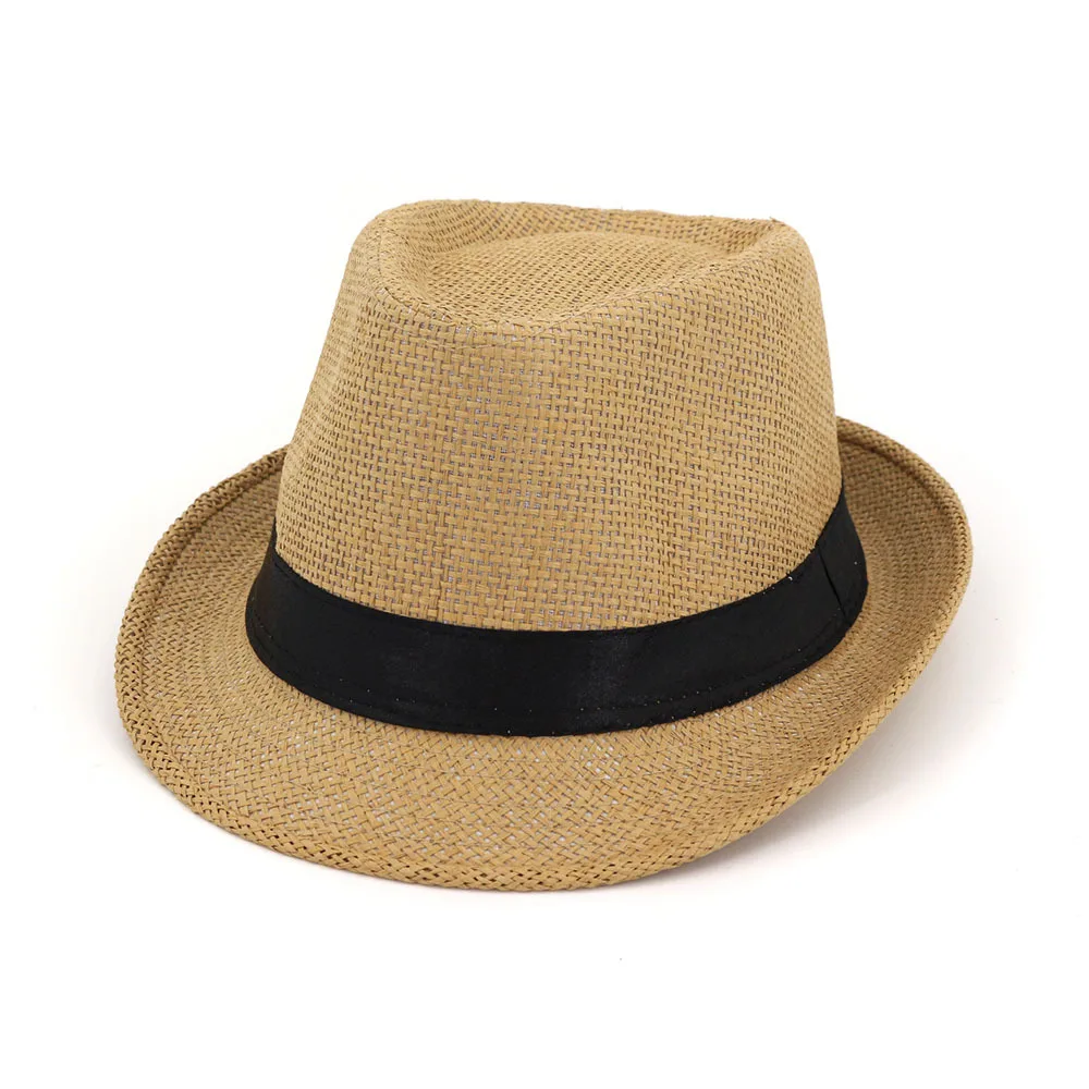 2024 spring new arrive Wholesale custom logo adult paper large straw panama fedora hat