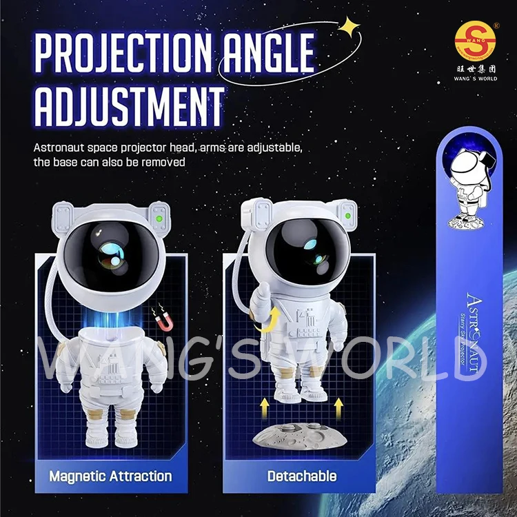 Mini Multi-Color Starry  Night Light Led Nebula Star  Lamp Sterren  Astronaut Projector For Kids Bedroom