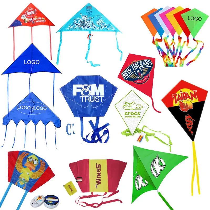 Advertising Custom Design Qutdoor Logo Kite From China Kite Factory In Weifang