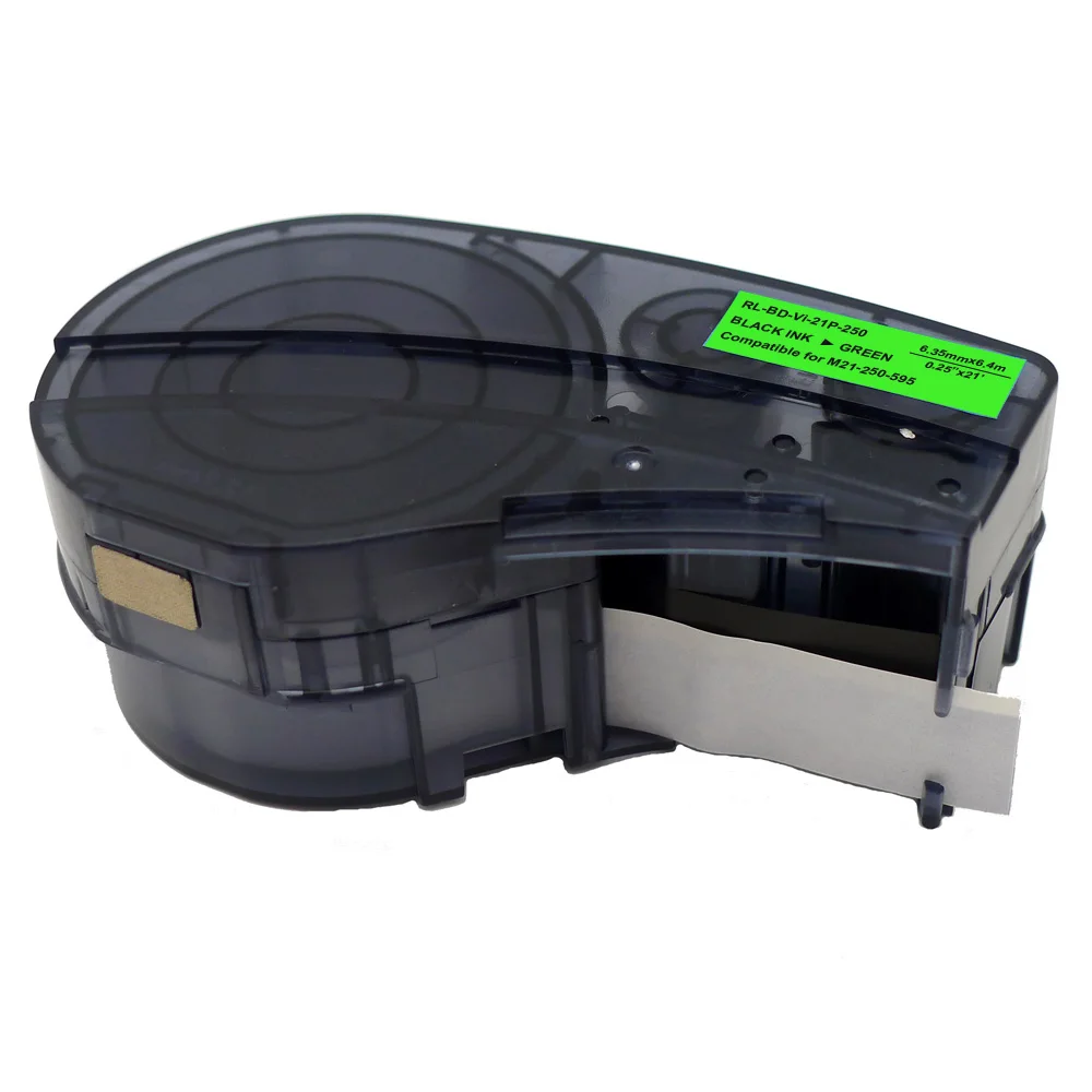 Совместимость 6 35 мм M21-250-595 виниловая наклейка лента черный на белом фоне для BMP21 плюс лаборатории принтер этикеток