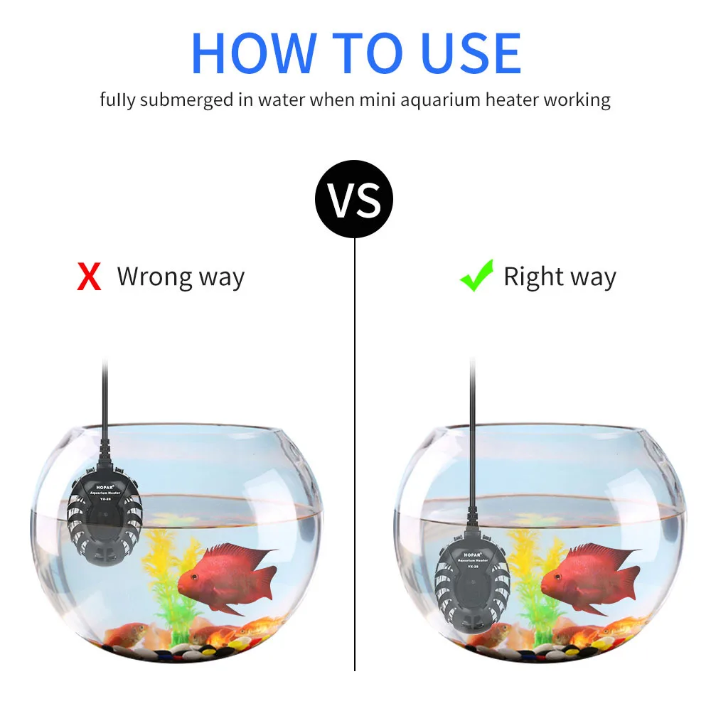 Mini Turtle Aquarium Automatic Constant Temperature Heating Rod Small Turtle Heating Rod Aquarium Heater