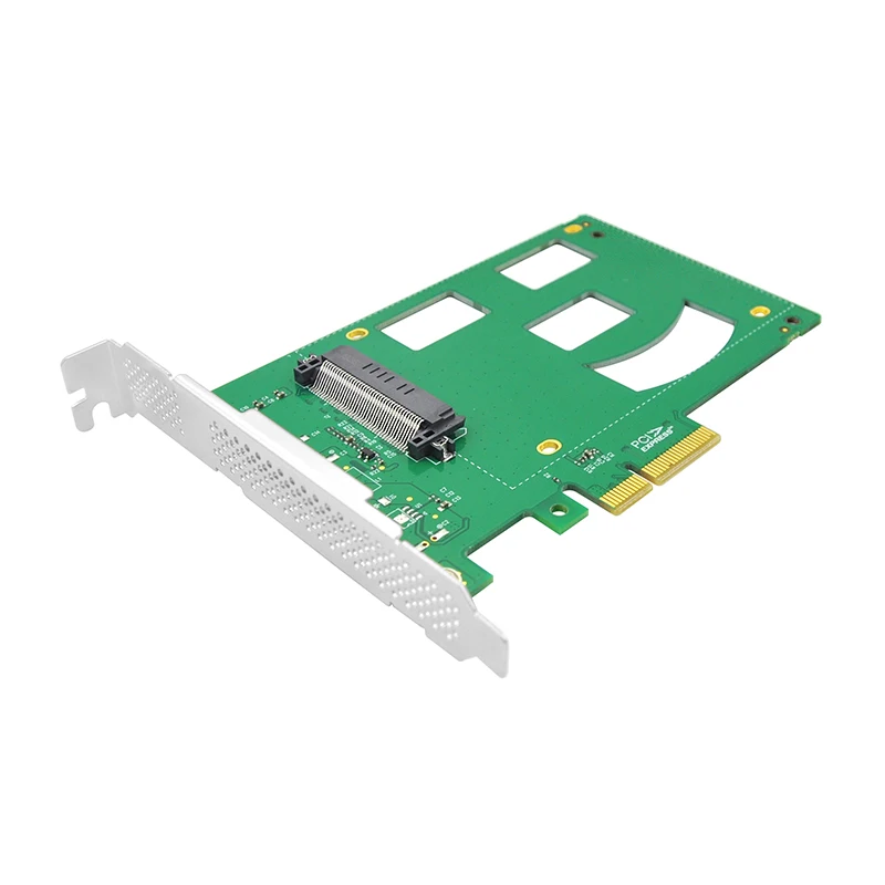 Four-Lane PCIe NVMe SSD Adapter Card with U.2  SFF-8639 Interface