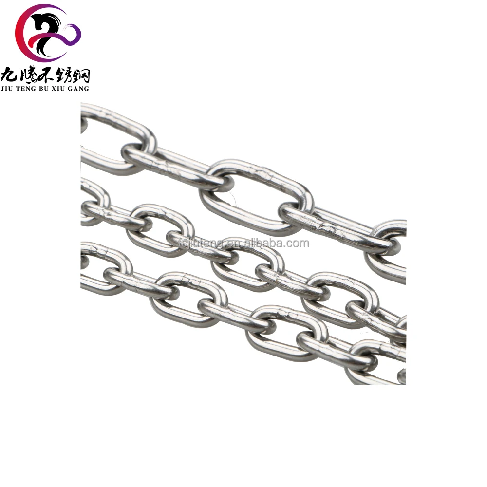 Foshan spot 304 stainless steel chains can be customized for swing guardrail chains, hanging lamp chains