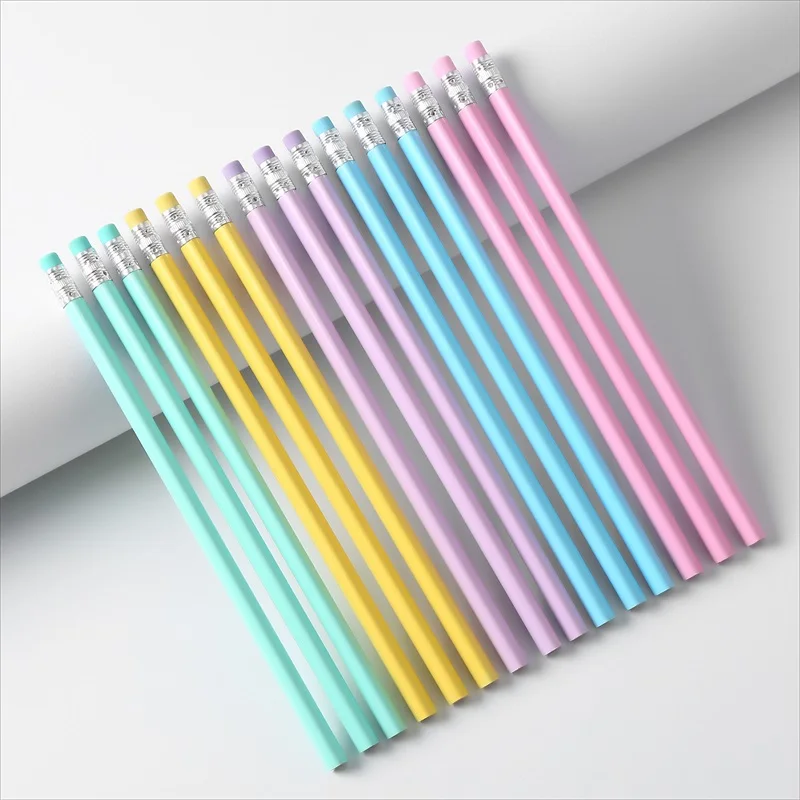 Custom Logo Personalize Standard Pencils Promotional Kids HB Pencil Wooden free Pencil Pens With Eraser