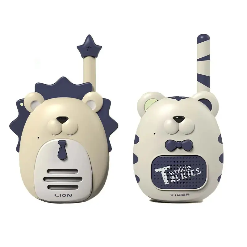 Intercom cartoon phone cute mini lion 500m range plastic outdoor children walkie-talkie