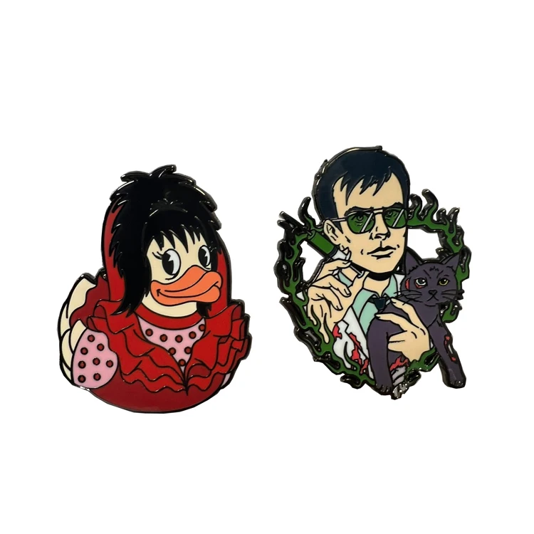 Chinese Manufacturer Promotional High Quality  Anime Characters Black Nickel Metal Hard Enamel Pins