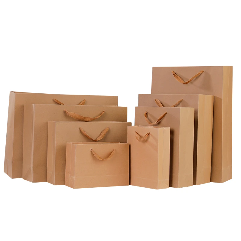 Wholesale Factory Price Brand Gift Custom Printed Shopping Paper Bag With Your Logo Kraft Paper Bag For Clothing Gifts Shoes