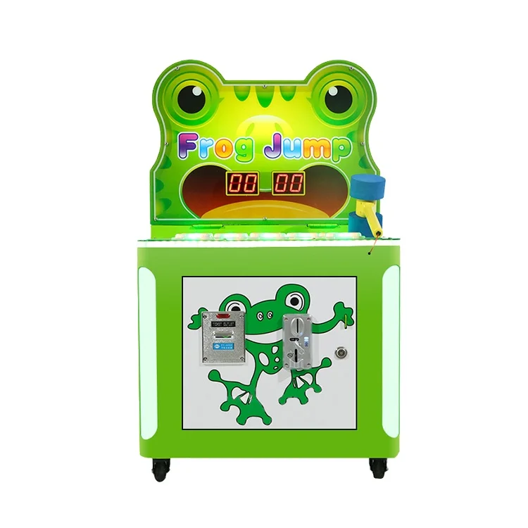 Kids play crazy hit frog Frog Hammer arcade game machine coin operation kids game machine arcade equipment