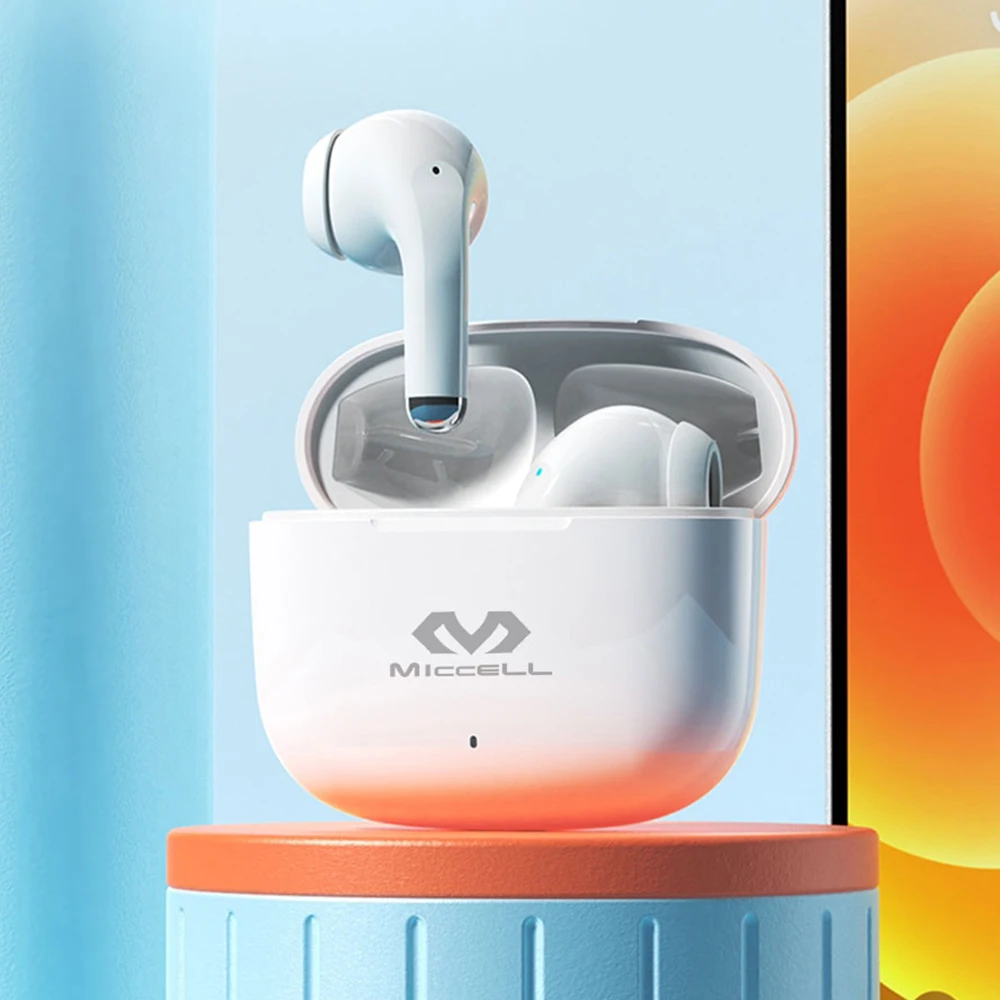 MICCELL ce rohs разноцветные наушники bt tws беспроводные hifi мобильные телефоны с упаковочной коробкой для iphone 13