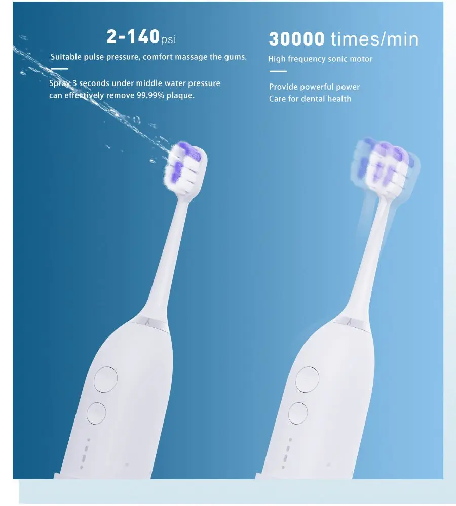 Oral Hygiene Products Home Use Professional Electric Toothbrush Water Flosser 2In1 Oral Irrigation Equipment