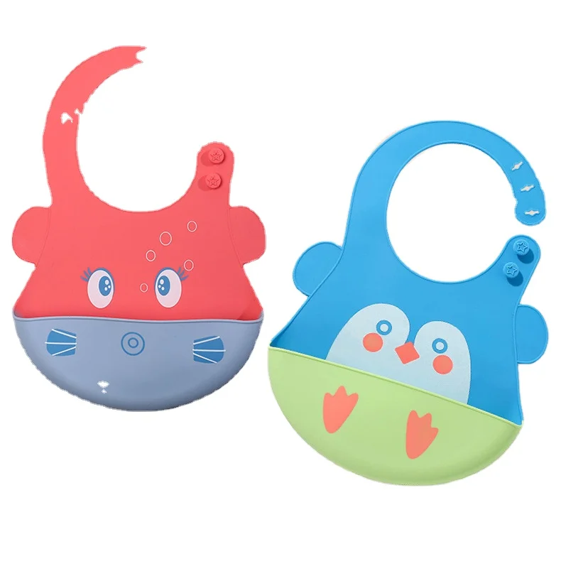 Baby Products Waterproof Food Grade Feeding mushie silicone baby bib
