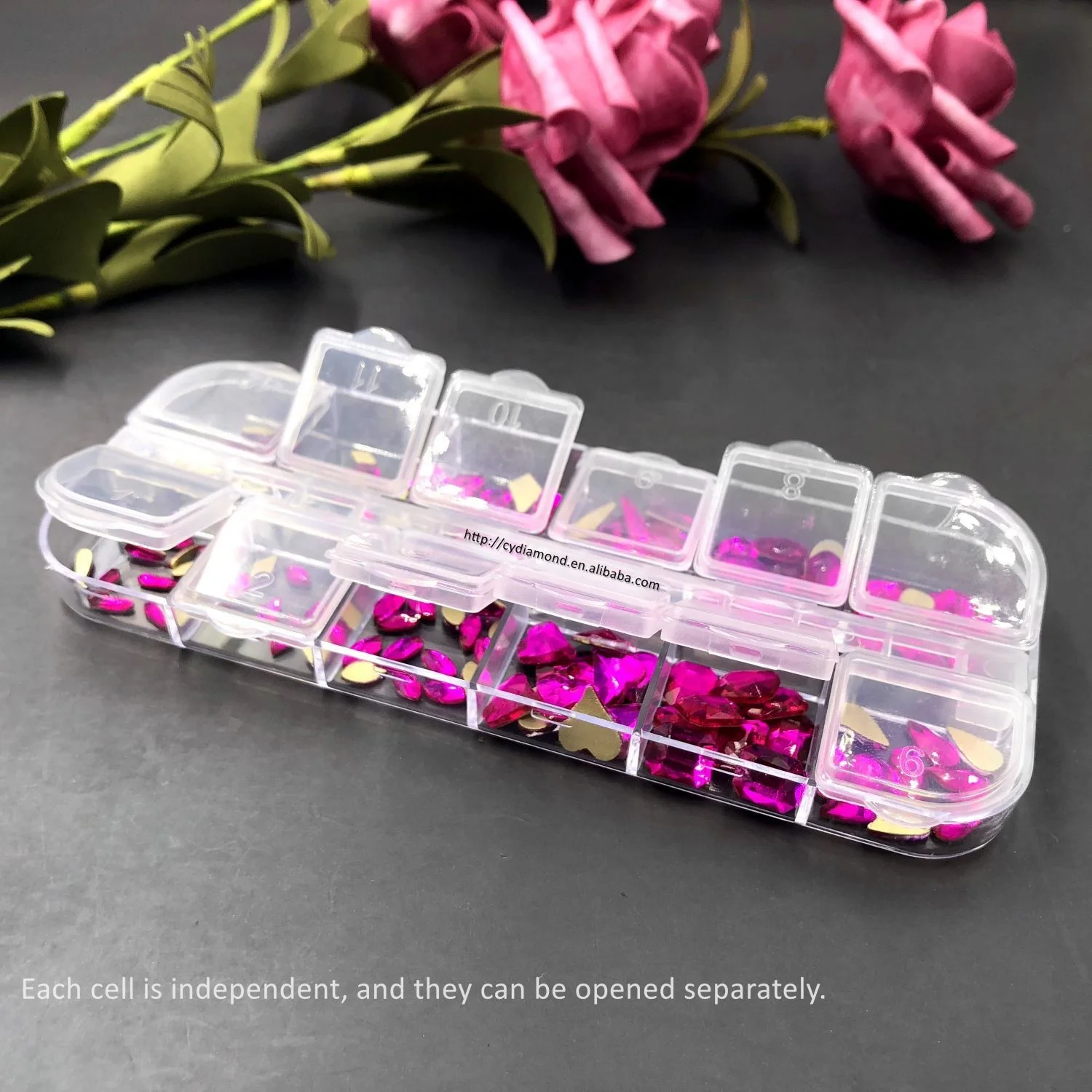 High Quality Rhinestone Appliques Bodice Crystal Ab Glass Flatback K9 Nail Craft Rhinestones Bling Non Hotfix Rhinestone 2set