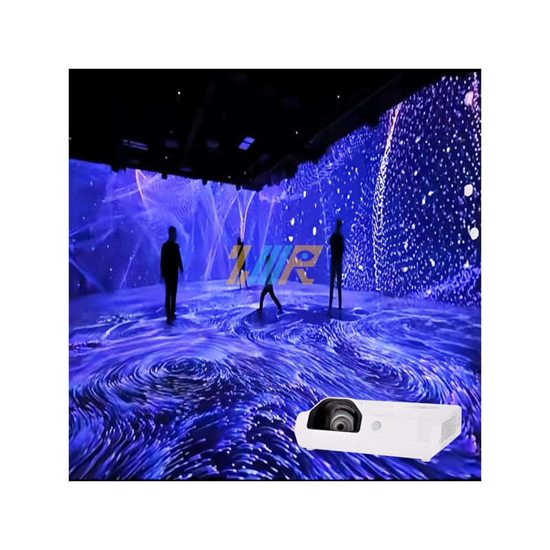 Immersive holographic laser projection Immersive large hologram projector Immersive holiday projection mapping