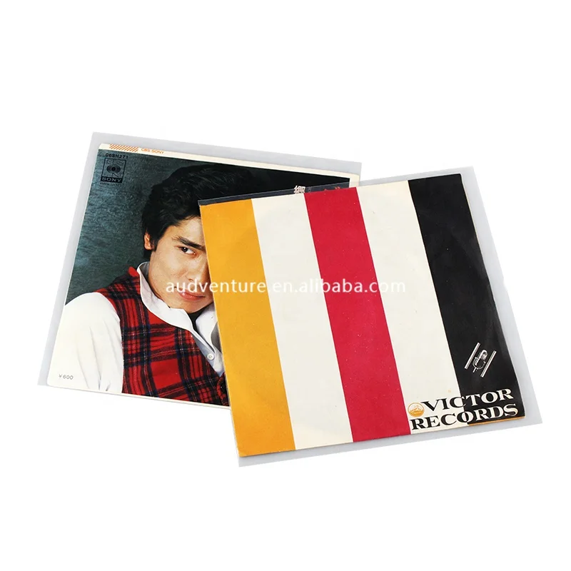 7-inch and 12-inch vinyl record sleeves made of LDPE Vinyl outer record sleeves Record bag packaging of 50 pcs