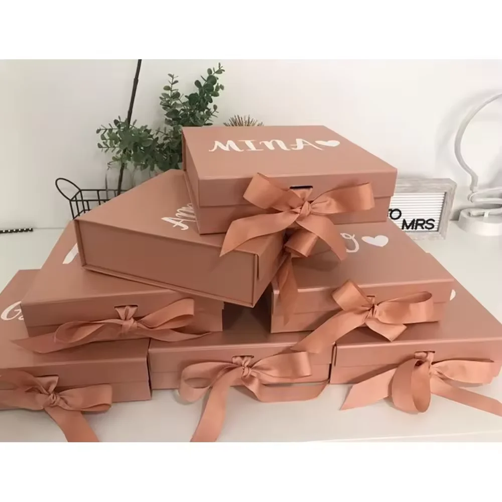 Картонная жесткая коробка с магнитной коробкой