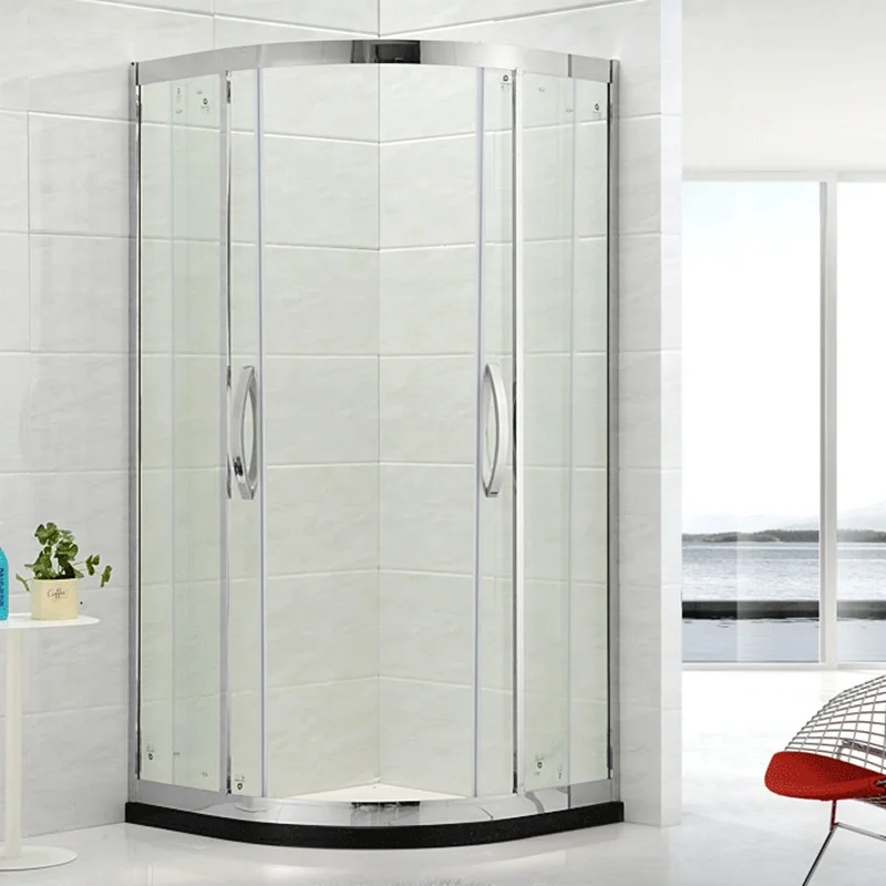 Durable tempered glass sliding enclosure shower rooms bath shower cabin price