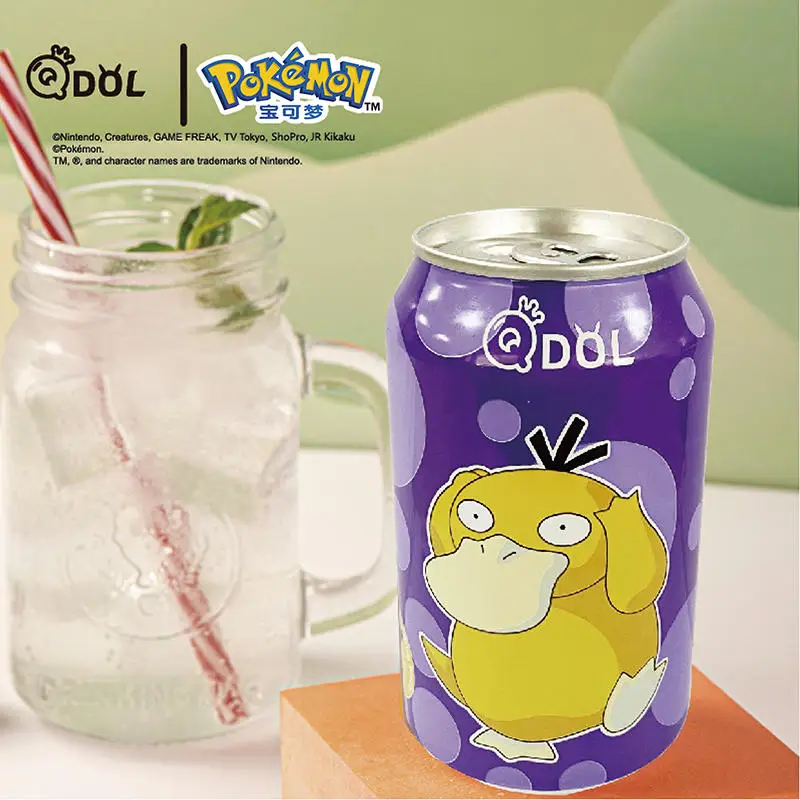 Оптовая продажа Baokemeng Pikachu пузырьковый водный газированный напиток блестящий мягкие напитки 330