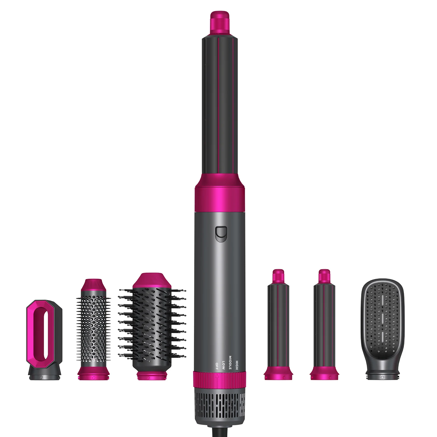 New Style Electric Blow Dryer 1000W Hair Heating Brush Interchangeable Dryer Hair