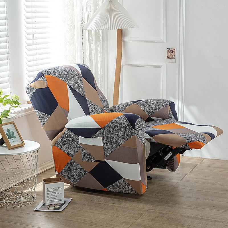 Wholesale Covers Sofa Printed Spandex Fabric Seat Recliner Stretch Elastic Sofa Cover