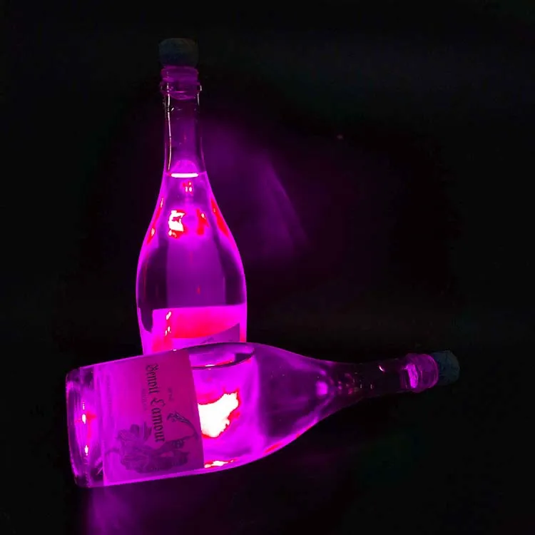 Хит продаж круглая прозрачная подсветка для коктейлей светодиодная подставка под бутылки напитков