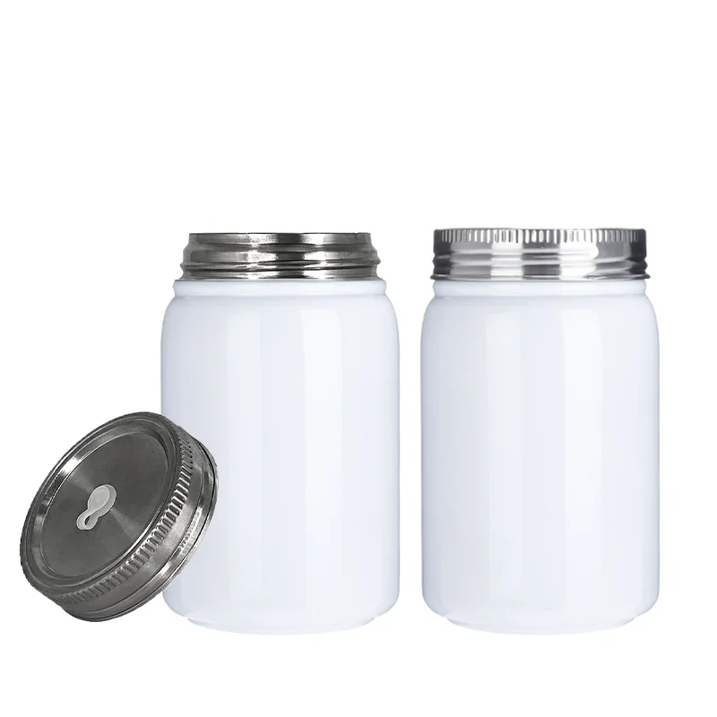 17 oz mugs white sublimation mason jars