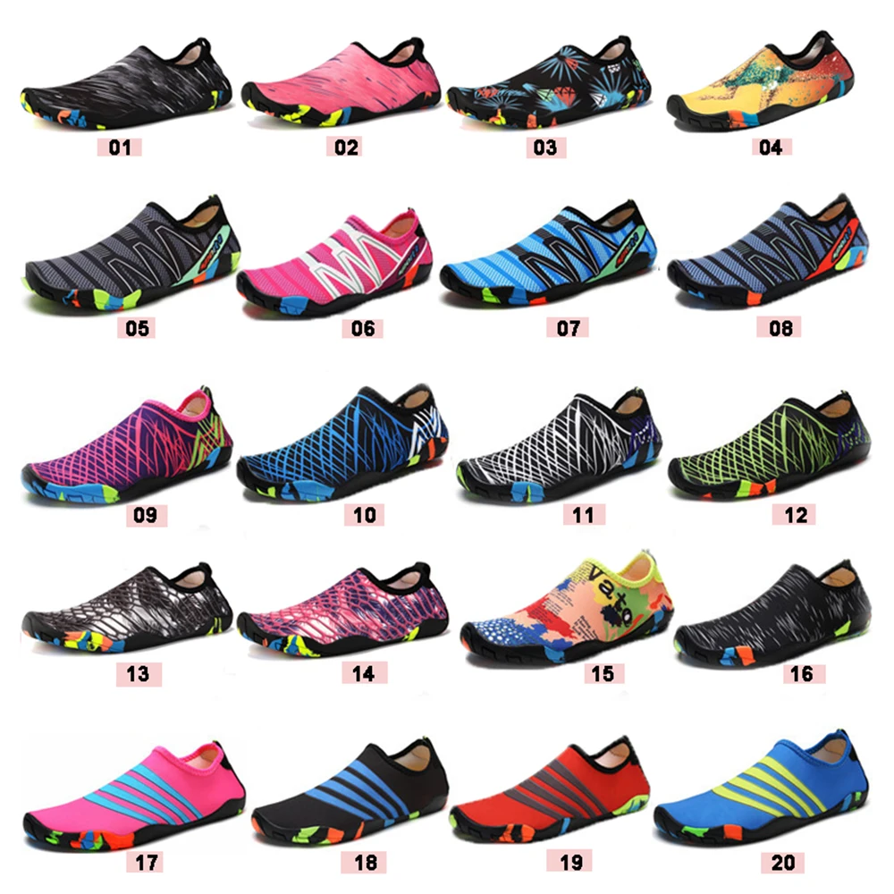 Custom Quick-Dry Sports Barefoot Water Aqua Shoes Aqua Socks Beach Pool Surf Yoga Adult Swim Shoes for Women Men