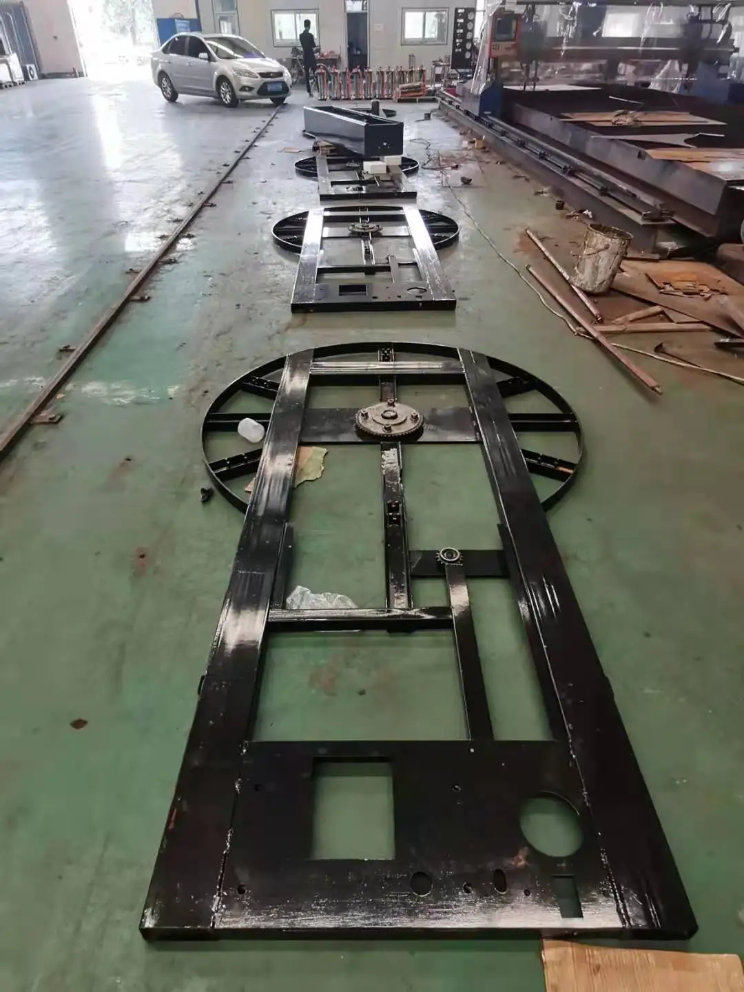 electric motor 220V chinese automatic luggage pallet wrapping machine