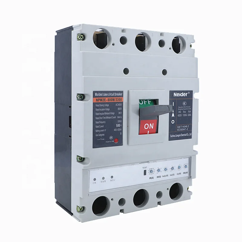 NPM2E-800 3P 800Amp Электронный автоматический выключатель в литом корпусе