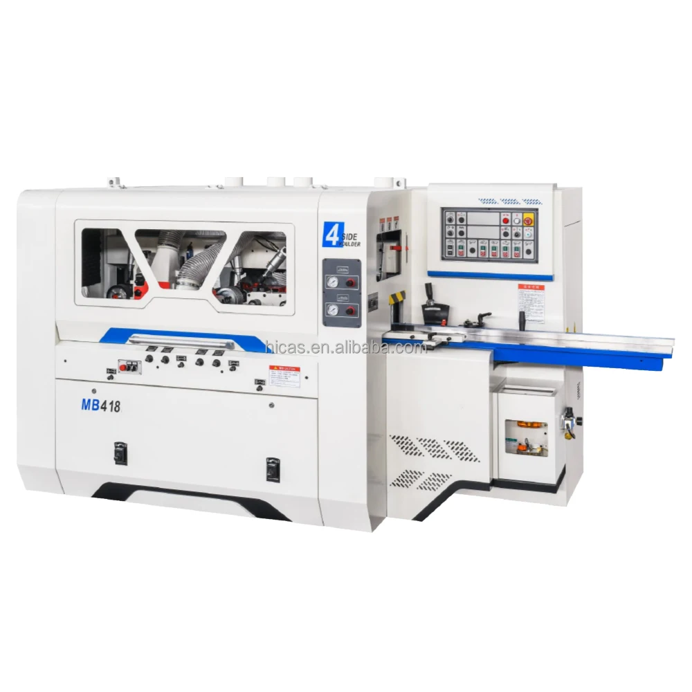 MB616 Woodworking Moulding Machine 4 Side Thicknesser Planer 4 Heads Four Side Planer Moulder for Solid Wood Processing