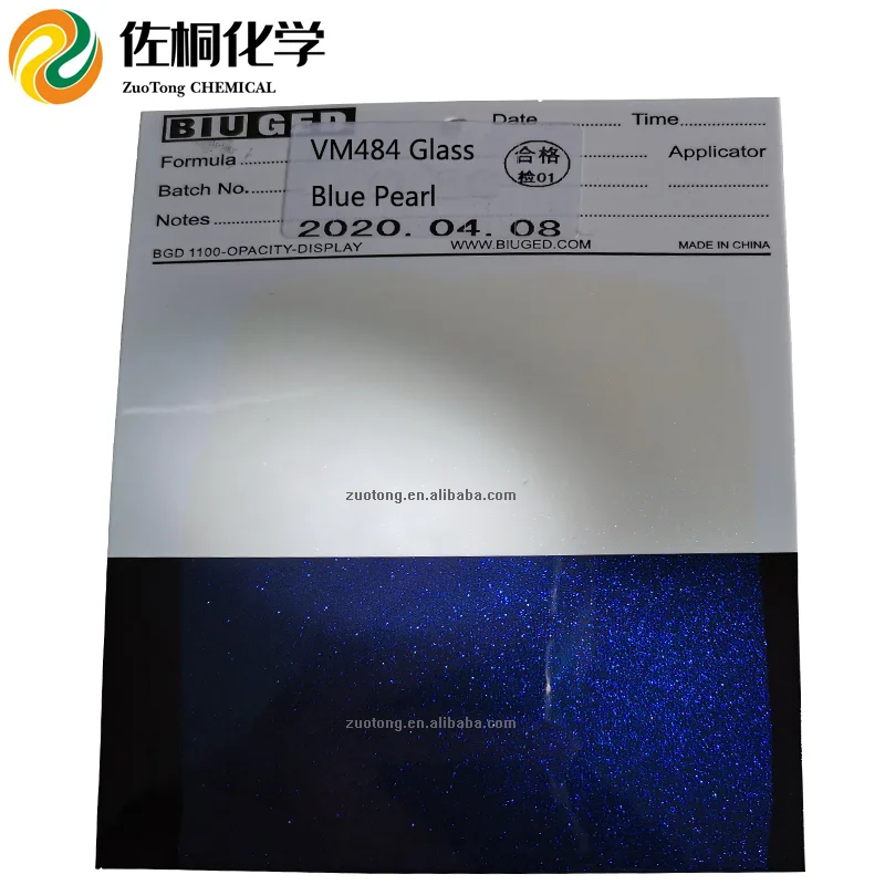 Car Repair 1K Metallic Blue Crystal Pearl Colour Paint Tinter Coating