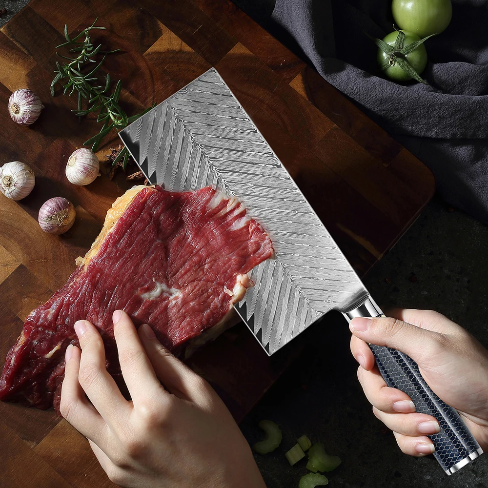 
7 Inch Professional Japanese VG10 Damascus Steel Kitchen Chopping Knife 