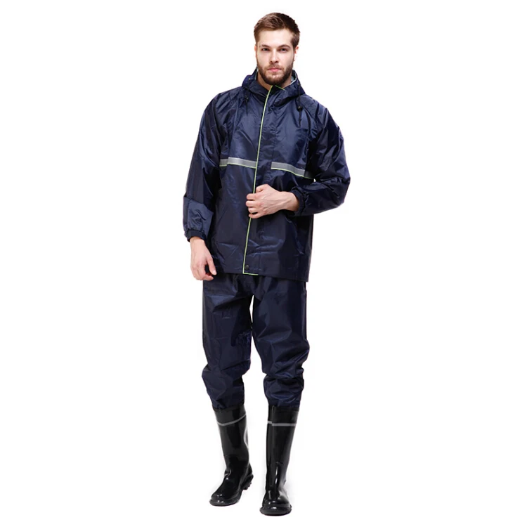 
Division adult raincoat waterproof raincoat rain pants cycling suits male labor insurance monolayer Single layer breathable 