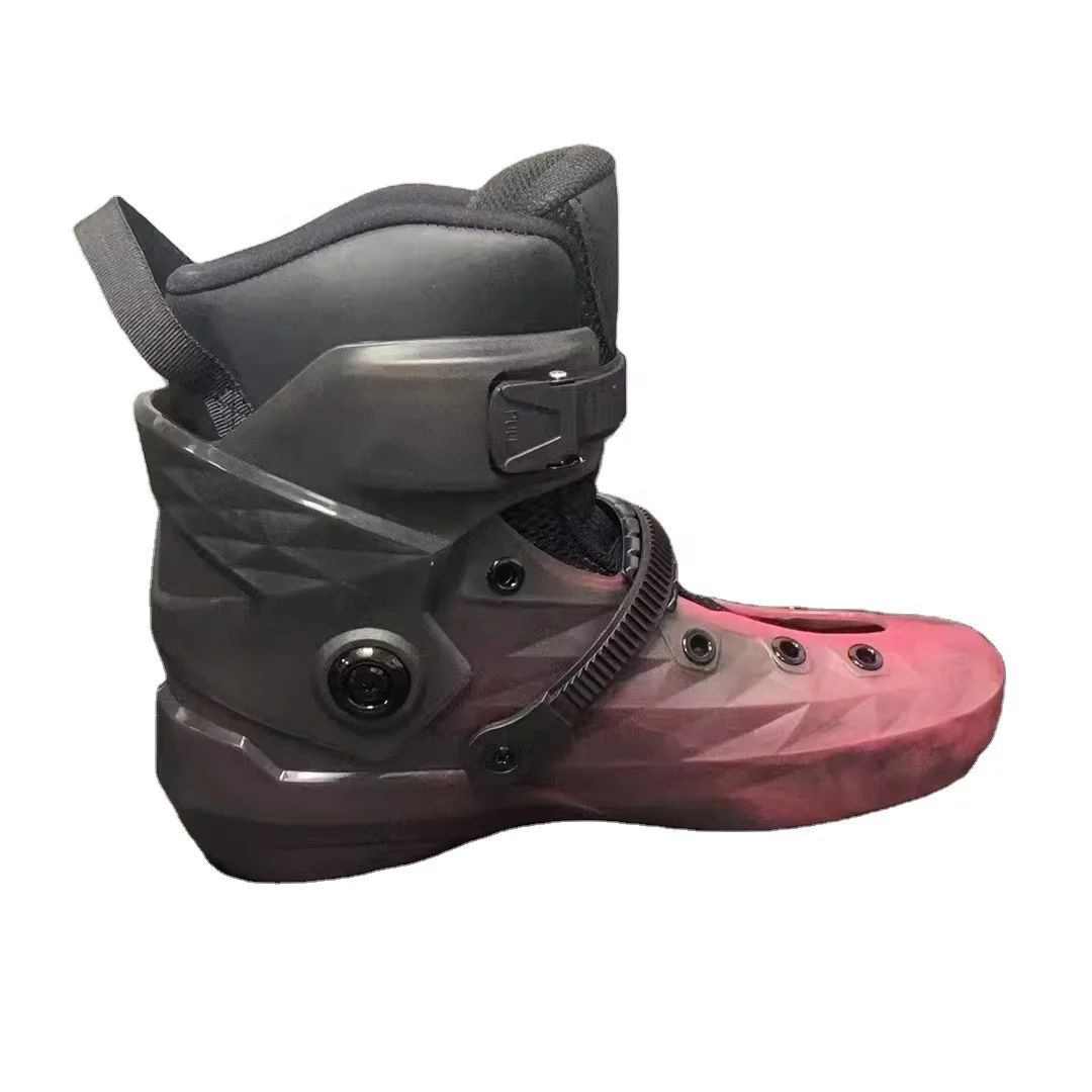 YSMLE Custom 80mm/76mm  slalom professional speed 4 wheels inline roller hockey skate for adult man woman