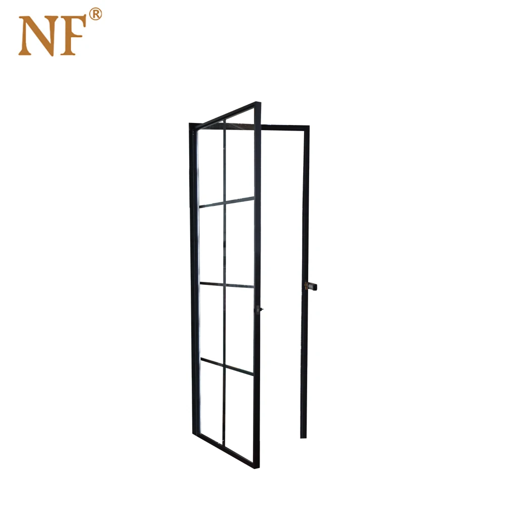 
Commercial aluminum frame double tempered glass interior bath room door 