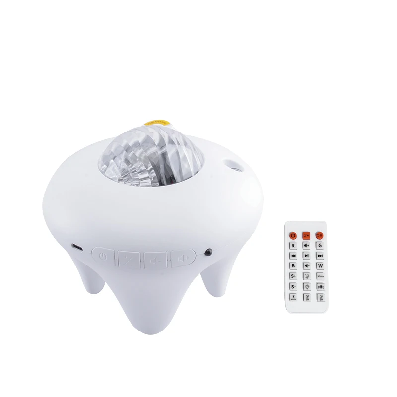 Hot selling smart aurora galaxy led night light for kids room baby white noise machine with  moon pattern light decoration