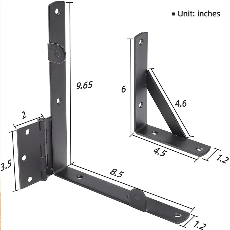 Anti Sag Gate Corner Brace Bracket Gate Frame Kit with Self-Locking Gate Latch