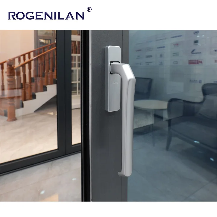 High Quality Energy Efficient Aluminium Double Tempered Glass Patio Three Rail Sliding Doors