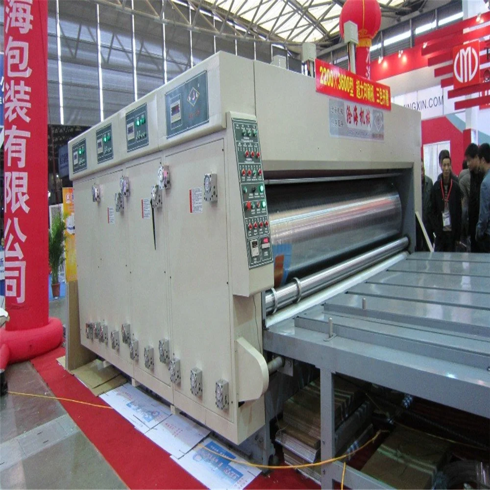 Carton flexo printing and die cutting machine for paper c