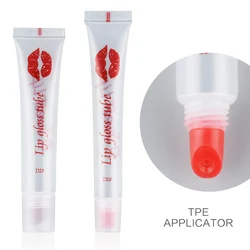 private label  TPE applicator 5ml 8ml 10ml 12ml 0.5oz 5g 10g lip balm container  lip gloss tube empty transparent tube