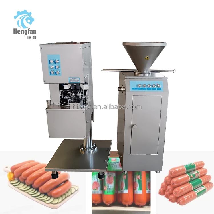 Multi-Functional Sausage Enema Twisting Machine New Condition Ham Sausage Aluminum Wire Punching Card Machine