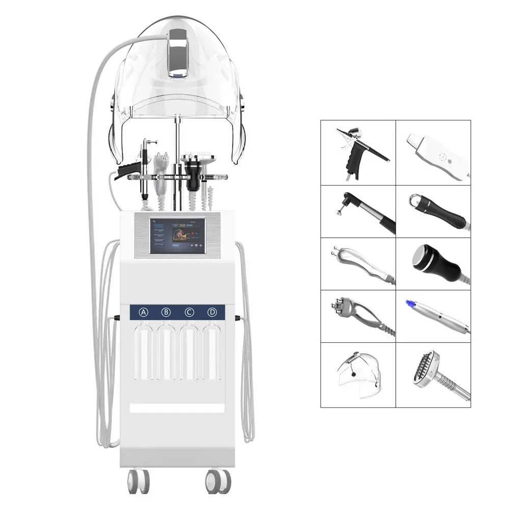 11 IN 1 oxygen jet peel Skin Rejuvenation Feature skin care machine skin deep clean for beauty salon use