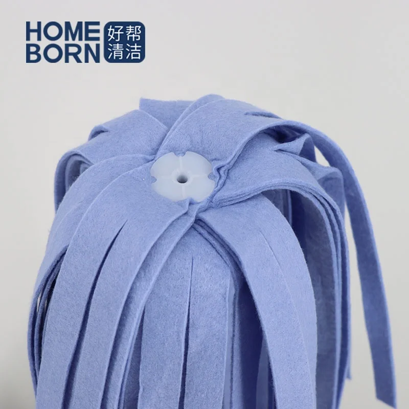 Xingtai newest design plastic mold mop clean microfiber strip deck mops with non-woven fabric