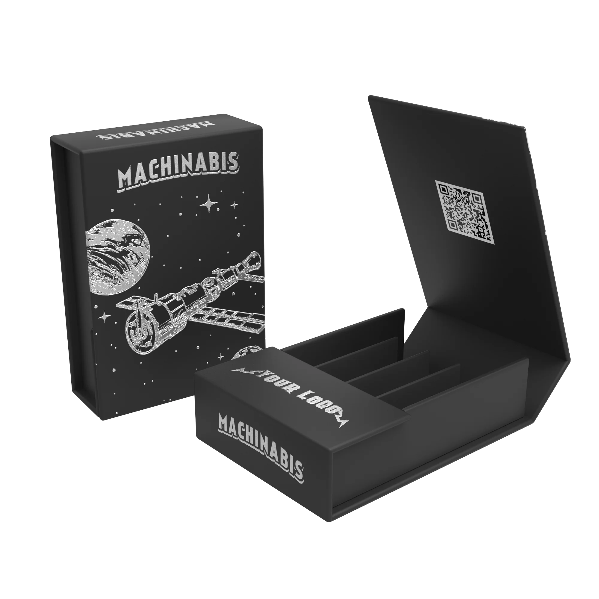 Wholesale Custom Printed LOGO Eco-friendly Blank Rolling Cigarette Boxe Portable Cases Roll Papers Cone Packaging Box