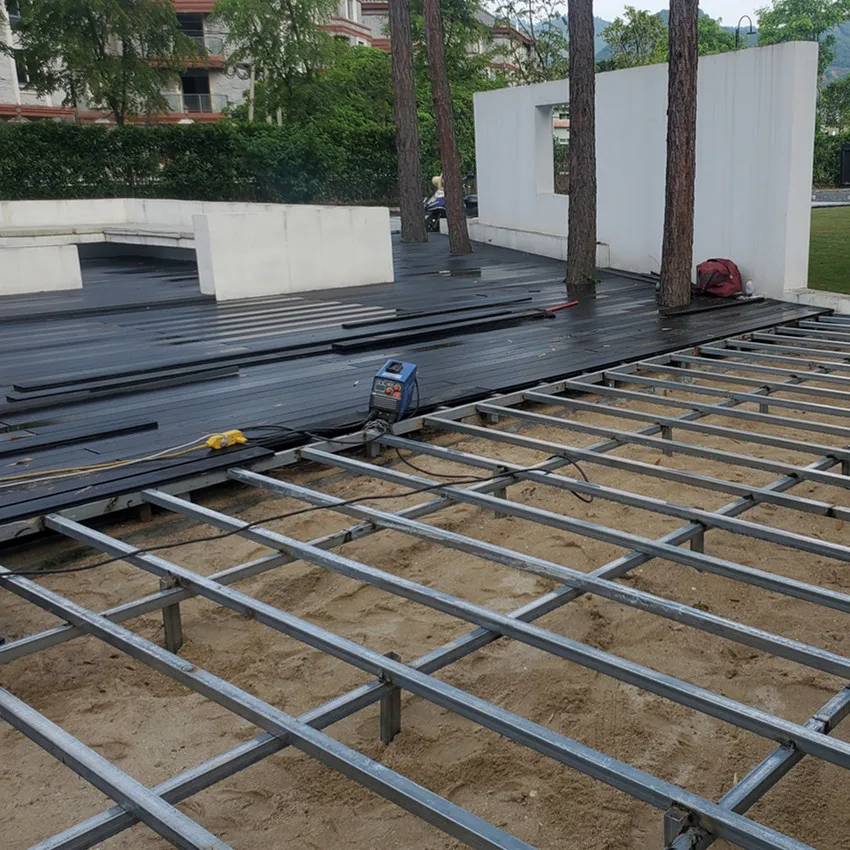 waterproof ECO friendly wooden decks outdoor floor wood composite decking for exterior decoration